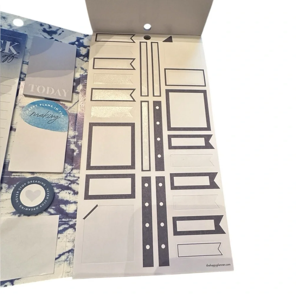 The Happy Planner Dream Big Blue Tones Accessory Book